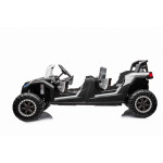Elektrické autíčko Buggy ATV Racing UTV2000 Štvormiestne!!! Biela - 4 X 150W - 24V10Ah + 24V10Ah grátis